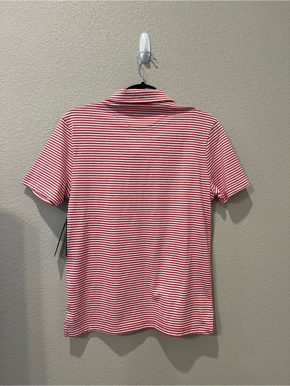 Boy’s U.S. Polo Assn. Blue Chambray Button-Down & Red Striped Polo Shirts - Picture 8 of 11